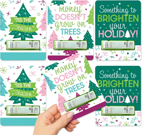 Miniatura 9 de Big Dot of Happiness Winter Wonderland - Juego de 6 tarjetas de dinero divertidas con diseño de copo de nieve para fiestas de vacaciones y boda