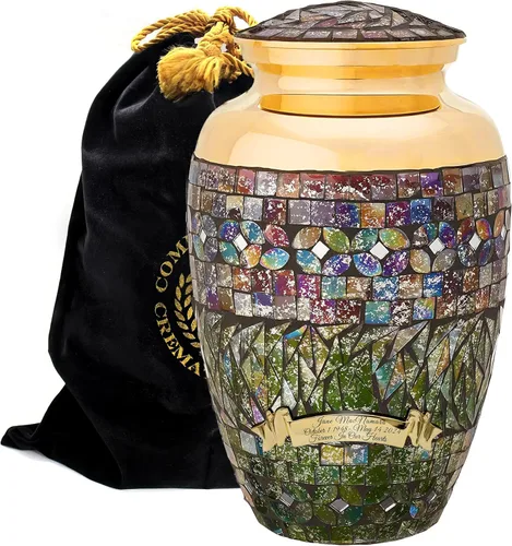 Miniatura 32 de Commemorative Cremation Urns for Human Ashes Adulto Hombre y Mujer – Urnas de cremación personalizadas decorativas bellamente hechas a mano