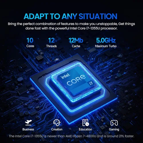 Miniatura 3 de Dell Computadora portátil con pantalla táctil de 15.6 pulgadas, pantalla táctil FHD IPS de 15.6 pulgadas, Intel Core i7 de 13ª
