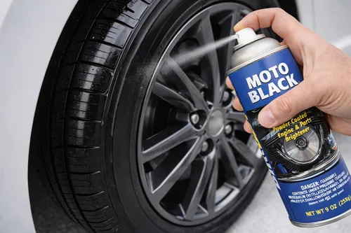 Miniatura 7 de Bike Brite MC53000 Limpiador para motor y ruedas con recubrimiento en polvo negro, 9 fl. oz.