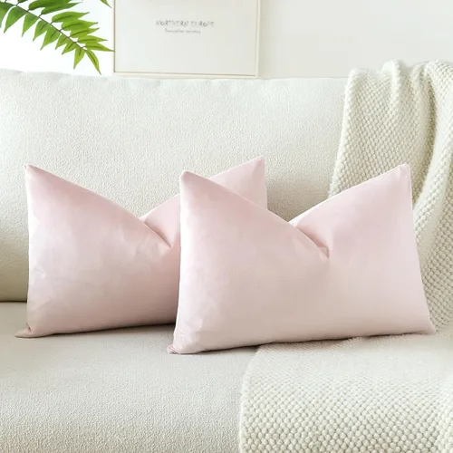 Miniatura 29 de OTOSTAR Fundas de almohada decorativas de terciopelo suave, funda de cojín cuadrada sólida, fundas de almohada para decoración del hogar, fundas