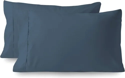 Miniatura 30 de Juego de cama de 5 piezas, 100% algodón egipcio de 600 hilos, fundas de almohada y sábana bajera con bolsillo extra profundo, ropa de cama suave