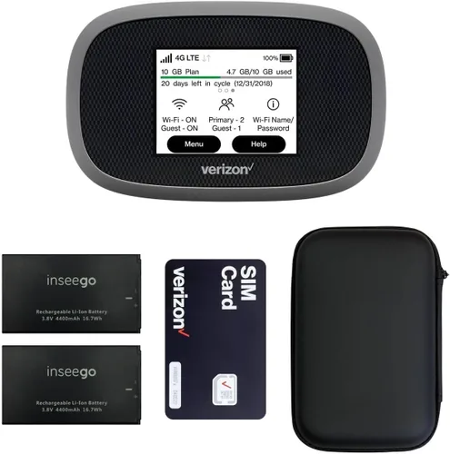 Miniatura 9 de Verizon Wireless Jetpack Inseego MiFi 8800L Hotspot móvil VPN gratuito para viajes WiFi portátil móvil 4G Desbloqueado globalmente Velocidad