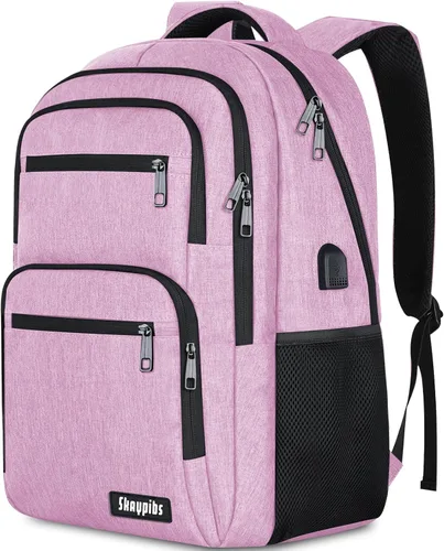 Miniatura 11 de Skaypibs Mochilas escolares para mujeres, mochilas escolares para niñas, niños y adolescentes, mochilas para laptop de 15.6 pulgadas con puerto