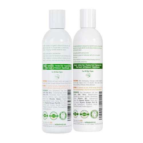 Miniatura 9 de Champú y acondicionador hidratante natural para cuero cabelludo seco y con picazón, champú y acondicionador hidratante sin sulfato con aloe vera