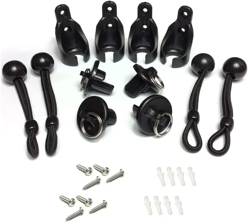 Miniatura 14 de Kit elástico, negro, resistente a la intemperie, para persianas enrollables exteriores Coolaroo