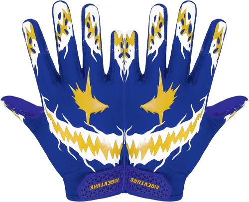 Miniatura 9 de AIGEVTURE Guantes de fútbol para jóvenes, guantes receptores para niños, guantes de fútbol adhesivos para niños y niñas