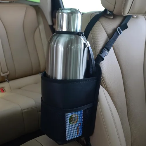 Expansor de portavasos grande para automóvil, se adapta a botellas de agua grandes de 24/36/40/46 oz, bolsa portabebidas grande - vehículo
