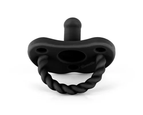 Miniatura 4 de Sweetie Chupetes de silicona para recién nacido, chupete de silicona suave, sin BPA, juego de 2 chupetes (negro)
