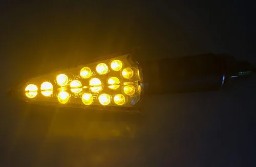Miniatura 4 de Black Arrow Long Stem Turn Signals LED Lights Blinkers Indicators Compatible for 2017 Kawasaki Ninja H2R
