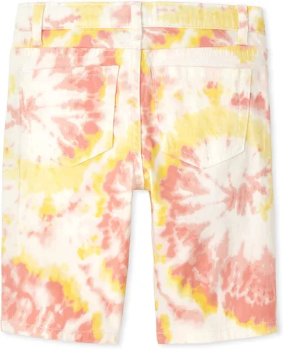 Miniatura 3 de The Children's Place Pantalones cortos de mezclilla para niñas solteras