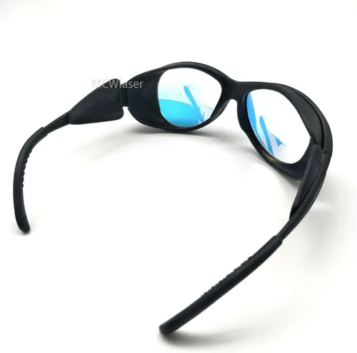 Miniatura 4 de MCWlaser Gafas de seguridad láser de CO2 10600nm Gafas de seguridad OD5+Profesional de protección láser tipo reflectante