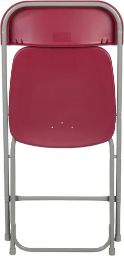 Miniatura 14 de Flash Furniture Hercules Series Silla plegable de plástico, color rojo, paquete de 6, capacidad de peso de 650 libras, cómoda silla para eventos
