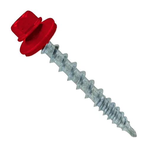 Miniatura 41 de Fasteners Plus ST Fastening Kwikseal Woodbinder Tornillos de Metal a Madera #10 X 1 Burgundy con Arandela de Goma EPDM, 250 Unidades - Diseñados