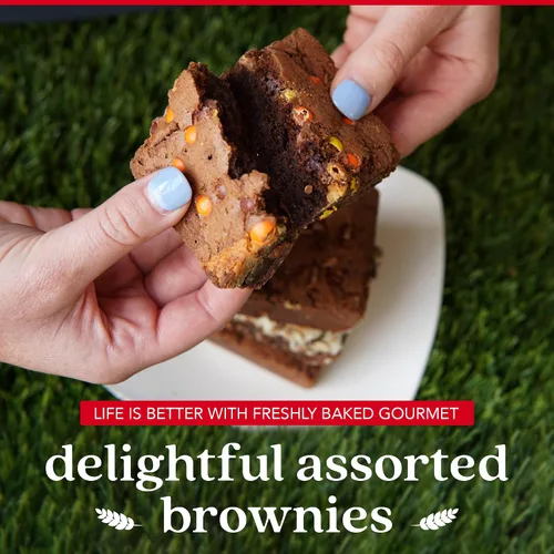 Miniatura 5 de David's Cookies Brownies surtidos en caja de cartón Disfruta de nuestros deliciosos, ideales para compartir bocadillos de brownie recién horneados