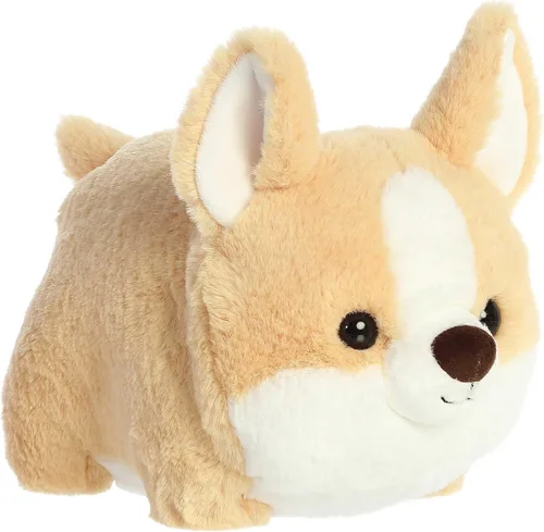 Aurora Adorable Spudsters Colby Corgi - Animal de peluche – Forma redonda que hace que los abrazos reconfortantes – Perfecto para niños de todas las