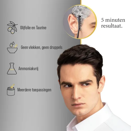 Miniatura 5 de Bigen Color de cabello permanente Speedy para hombre castaño oscuro