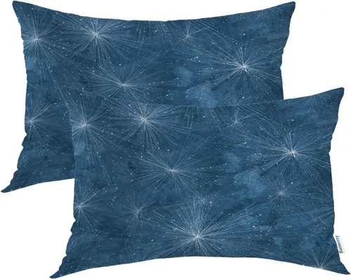 Miniatura 36 de Batmerry Flowers with Stems Throw Pillow Covers, Beautiful Floral Decorative Pillow Covers Digital Printing Blended for Couch Sofa Bed Invisible