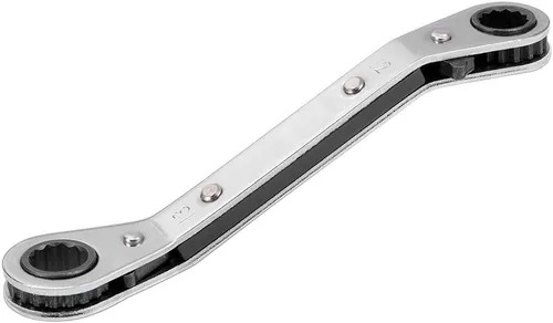 Miniatura 7 de uxcell Llave de trinquete reversible, extremo de caja doble de 0.669 in x 0.748 in, Cr-V