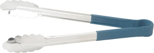 Miniatura 4 de Winco Pinza de uso general con agarre antideslizante azul, 16 pulgadas, acero inoxidable