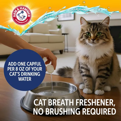Miniatura 4 de Arm & Hammer Complete Care - Aditivo de agua dental para gatos, ambientador de aliento de gato y control del sarro, no requiere cepillado, fórmula