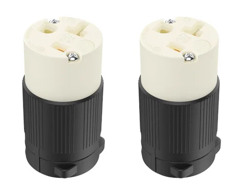 Miniatura 15 de Cable de extensión NEMA 5-15P con certificación UL para reparación de extremos de repuesto macho de 15 amperios, 110, 120, 125 voltios, 3 puntas, 2