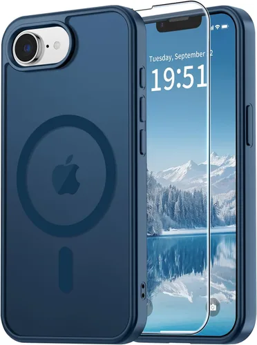 Miniatura 94 de vnnink para iPhone 12 y iPhone 12 Pro, funda de teléfono celular translúcida con protección contra caídas de grado militar, mate magnética