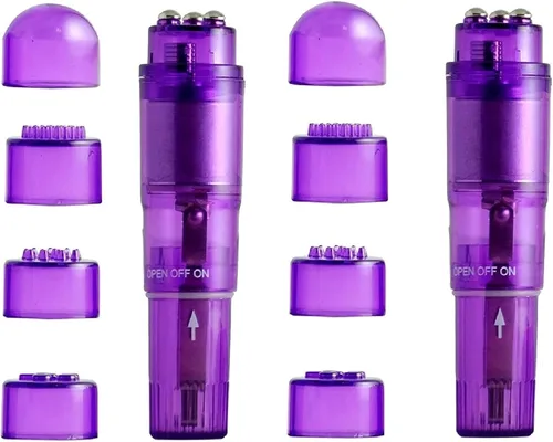 Miniatura 3 de Mini herramienta de masaje portátil pequeña con 4 cabezales, bolsillo masajeador para mujeres, cuello, hombro, cara, espalda, pies, músculos