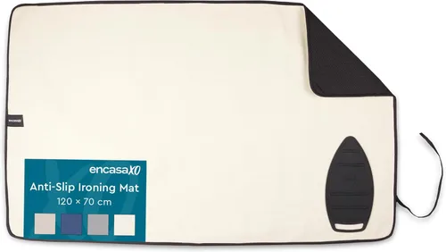 Miniatura 22 de Encasa XO - Almohadilla de planchado (grande 122 cm x 71 cm) con acolchado de 3 mm y soporte de plancha de silicona para prensado al vapor sobre