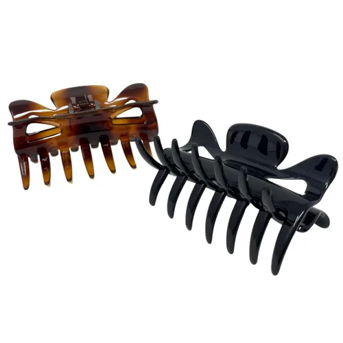 Miniatura 4 de Bellefixe Clip de mandíbula de acetato premium de 2.8 in (negro)