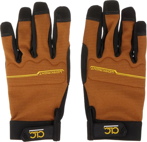 Custom Leathercraft CLC 124L FLUZ FLEX TRABAJE GUANTES DE TRABAJO, RESERVANTE RESERVANTE, DESEGURACIÓN ANTIGUCIDAD, DURANTE, ESTÁNDA, EXCELENTE AÑO