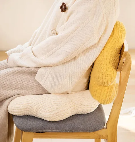 Miniatura 4 de HANDKEI Almohada transpirable con forma de flor, cojín para silla, cojín de suelo de flores, decoración encantadora de habitación, almohada cómoda