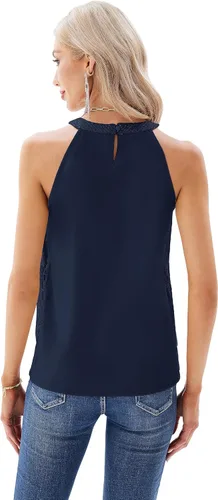 Miniatura 3 de GRACE KARIN Sequin Halter Tops for Women Sleeveless Dressy Sparkle Tank Camisole Tops Party Club Cocktail Vest Shirt