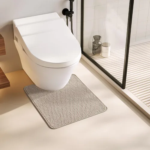 Miniatura 64 de TYUU Alfombras de Baño Antideslizantes Lavables, Tapete de Baño Súper Absorbente Delgado de Pila Baja para Secar Rápido, Alfombra de Baño Pequeña