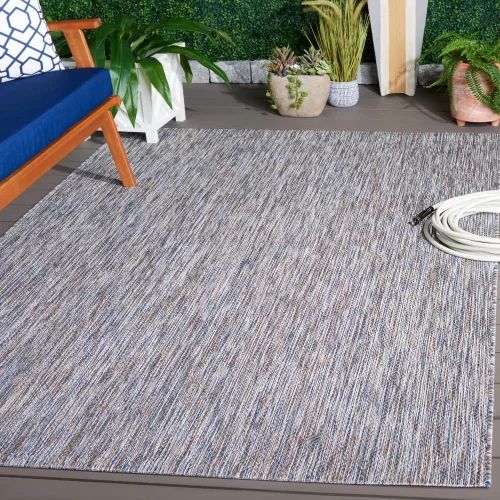 Miniatura 57 de SAFAVIEH Courtyard Collection CY8520 - Alfombra decorativa sólida para interiores y exteriores, impermeable, fácil limpieza, 2 x 3 pies 7 pulgadas