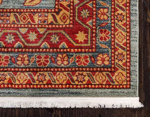 Miniatura 9 de Unique Loom Sahand Collection - Alfombra de área (2' 2" x 3' 1", rectangular, azul claro/marrón claro)