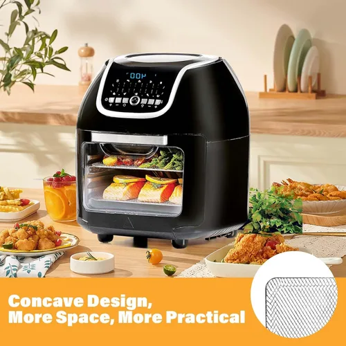 Miniatura 4 de ALJ Estantes mejorados para freidora de aire PowerXL Vortex Pro de 10 cuartos de galón, freidora de aire, estilo malla, bandeja de alimentos