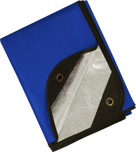 Manta de supervivencia resistente, manta térmica de lona reflectante multifuncional, 60 x 83 pulgadas, impermeable, a prueba de arena, para camping,