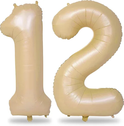 Miniatura 14 de Globos de oro rosa para cumpleaños número 16 para niñas, 40 pulgadas de gran tamaño, globos de lámina de mylar con el número 1 y 6, autoinflables