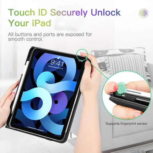 Miniatura 5 de Fintie Funda para iPad Air de 11 pulgadas M3 (2025) / M2 (2024), iPad Air de 5ª (2022) / 4ª generación (2020) de 10.9 pulgadas, funda protectora