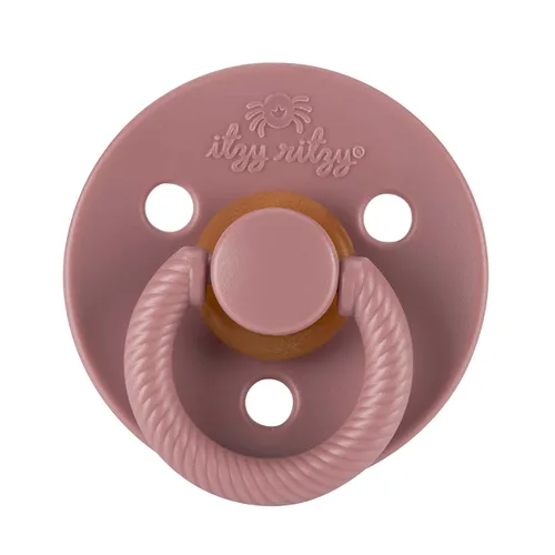 Miniatura 3 de Itzy Ritzy Chupones de goma natural (juego de 2) – Chupones para bebés con pezón en forma de cereza y grandes agujeros de aire para mayor seguridad