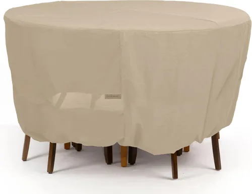 Miniatura 12 de Covermates Juego de funda clásica redonda para mesa de comedor y silla de patio, protección para muebles de exterior para todo tipo de clima, vinilo