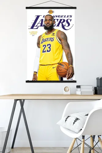 Miniatura 5 de Trends International NBA Los Angeles Lakers - Póster de pared de LeBron James Feature Series 23, 22.37 x 34.00 pulgadas, impresión premium y Paquete