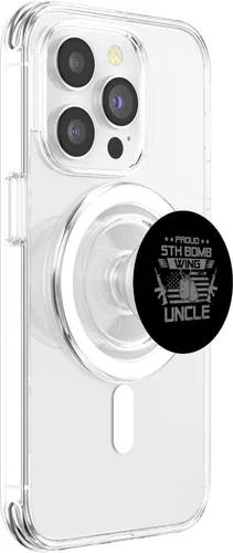 Miniatura 3 de Proud 5th Bomb Wing Uncle US Veteran Family Matching PopSockets MagSafe PopGrip for iPhone