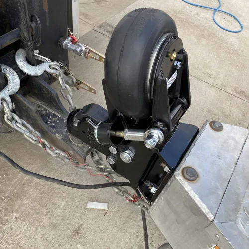 Shocker HD 21K Air Trailer Tongue Mount & Demco Coupler para bola de 2-5/16 pulgadas, montaje de placa plana de 4 pernos