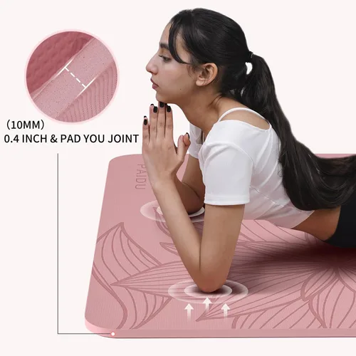 Miniatura 6 de PAIDU Esterilla de Yoga Grande - 72' x 36' x 0.4' Ancho Extra y Grueso, Cómodo, Antideslizante Esterilla de Ejercicio - Funciona Genial en Todos