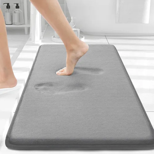 Miniatura 39 de Smiry Tapetes de Baño de Espuma Viscoelástica 36 x 24 pulgadas, Tapetes de Baño Extra Suaves y Absorbentes, Alfombra Antideslizante Lavable