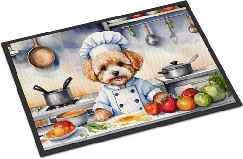 Miniatura 125 de Caroline's Treasures DAC6179MAT Affenpinscher - Tapete para puerta delantera, para interiores y exteriores, para entrada, antideslizante, lavable