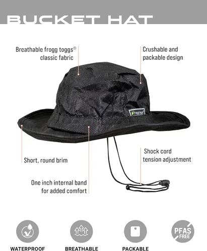 Miniatura 2 de Frogg Toggs Sombrero de cubo impermeable transpirable