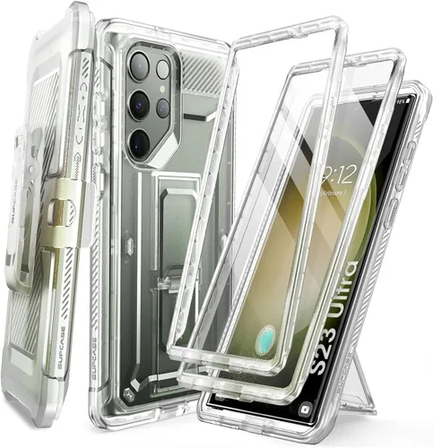 Miniatura 10 de SUPCASE Funda para Samsung Galaxy S23 Ultra con Soporte, [Unicorn Beetle Pro] [2 Marcos Frontales]
